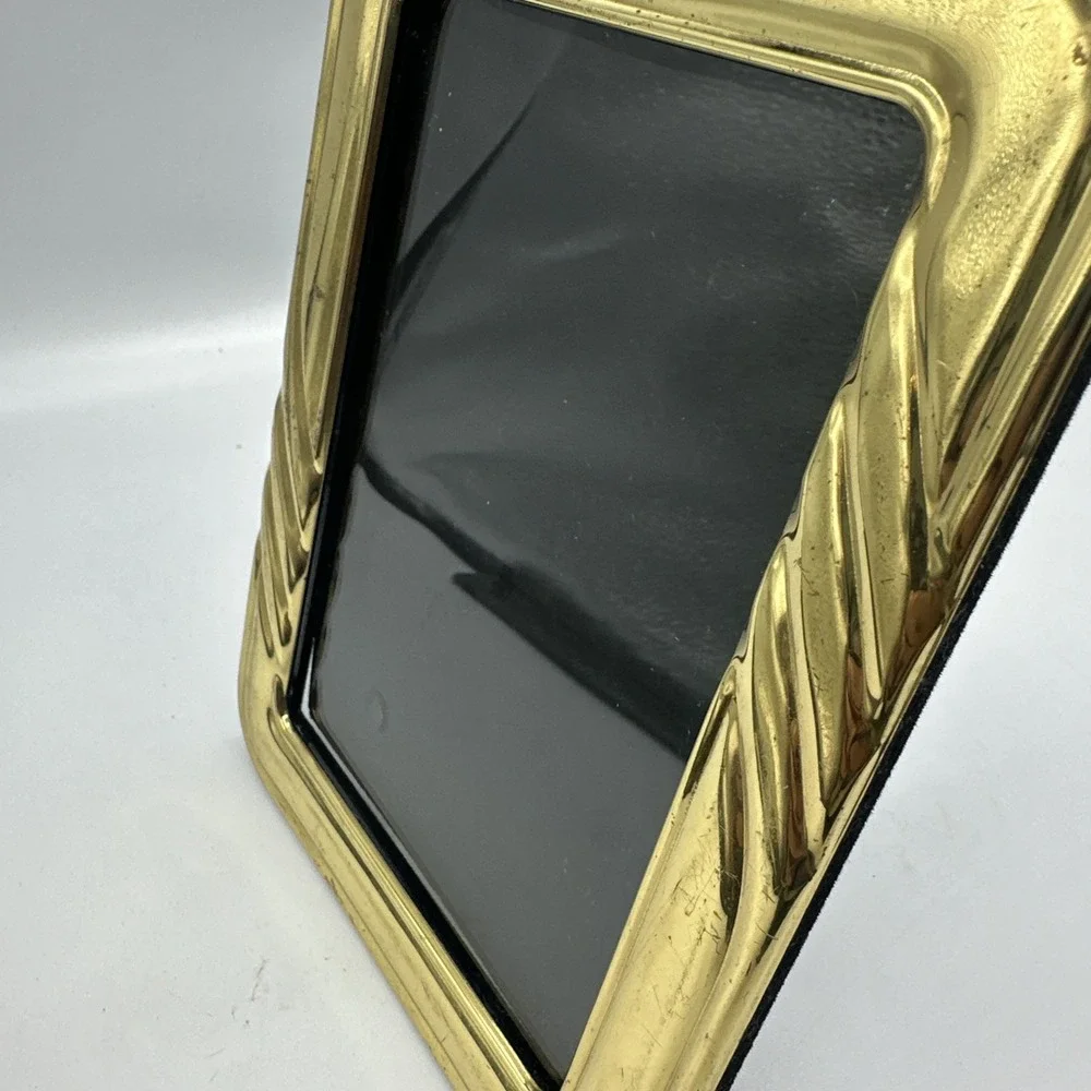 Brass Wave Style Picture Frame Art Deco Style 8 1/2